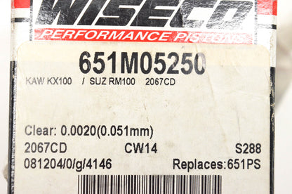 Wiseco 651M05250 Piston Kit NOS