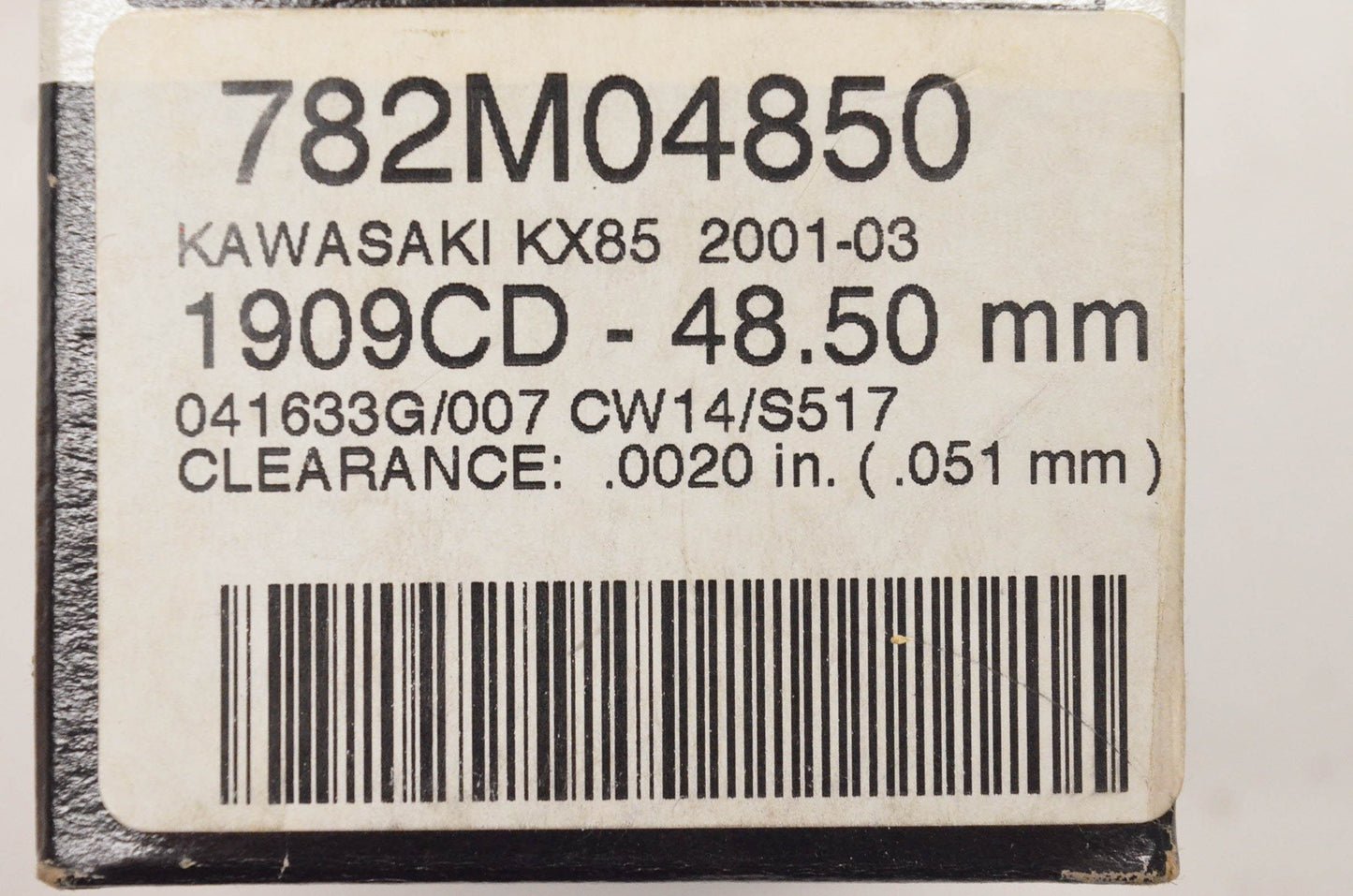 Wiseco 782M04850 Piston Kit NOS