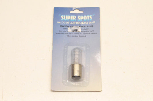 Super Spots 43047, 11571154 55W/10W Halogen Rear Brake/Tail Lamp Replacement Bulb NOS