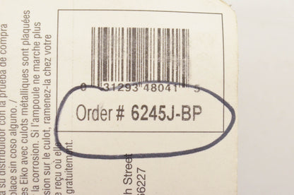 Eiko 6245J, 6245J-BP 12.8V 45/45W Replacement Bulb NOS