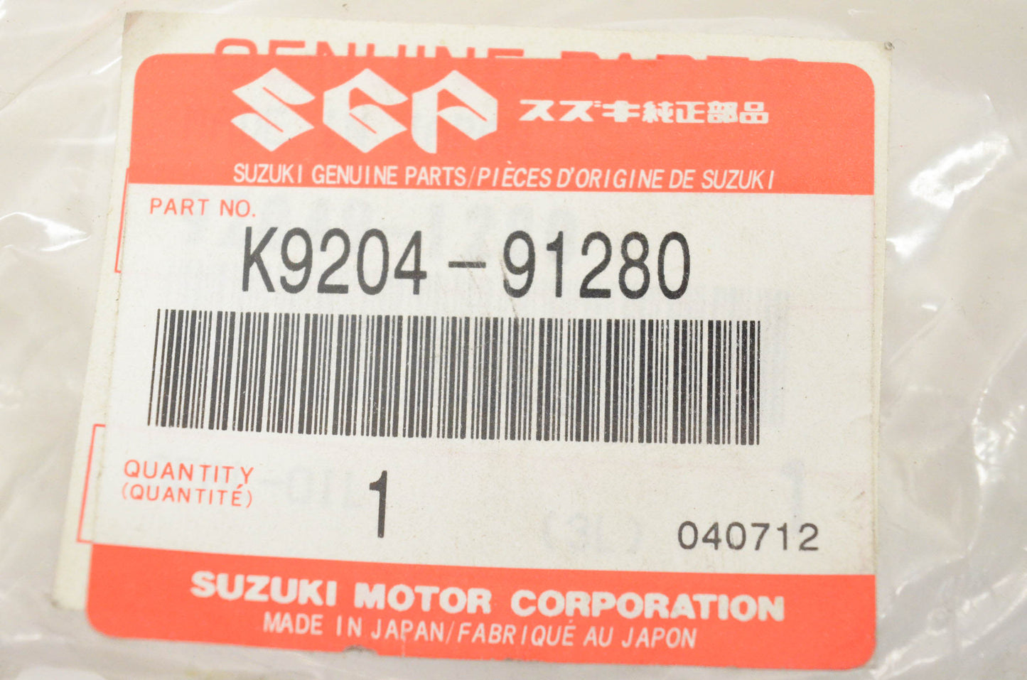 New OEM Suzuki K9204-91280 Oil Seal NOS