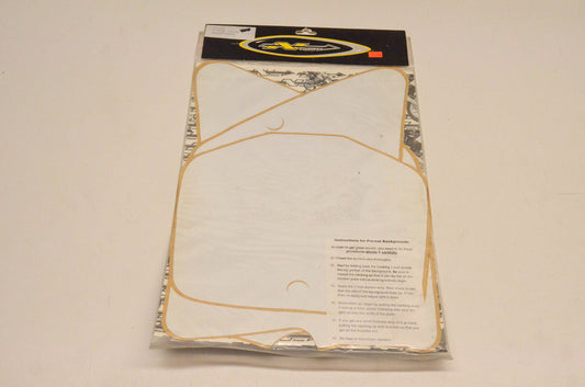 N-Style N03-179 Pre Cut Number Plate Background White NOS