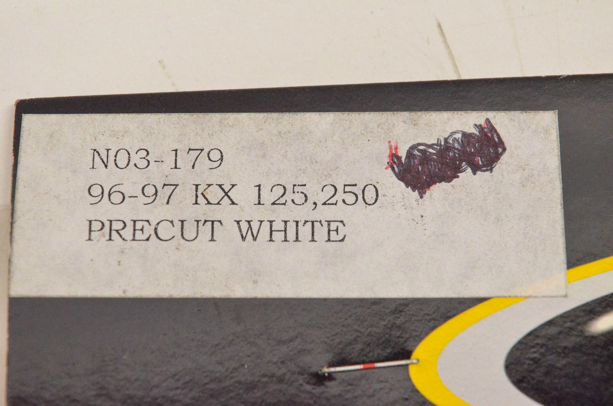 N-Style N03-179 Pre Cut Number Plate Background White NOS