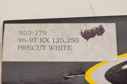 N-Style N03-179 Pre Cut Number Plate Background White NOS