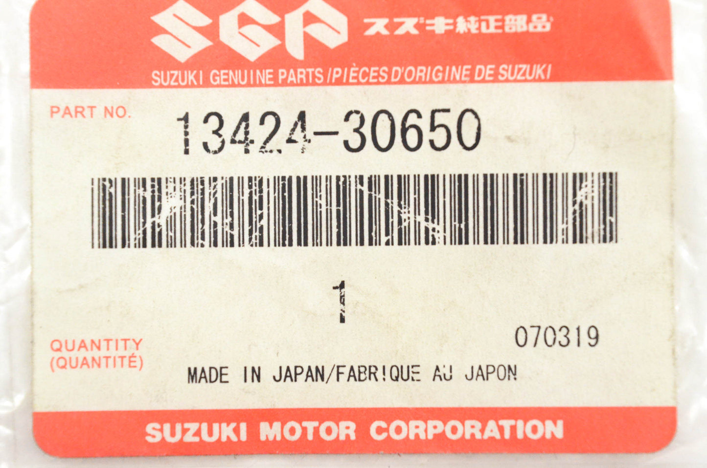 New OEM Suzuki 13424-30650 Carburetor Starter Ring NOS