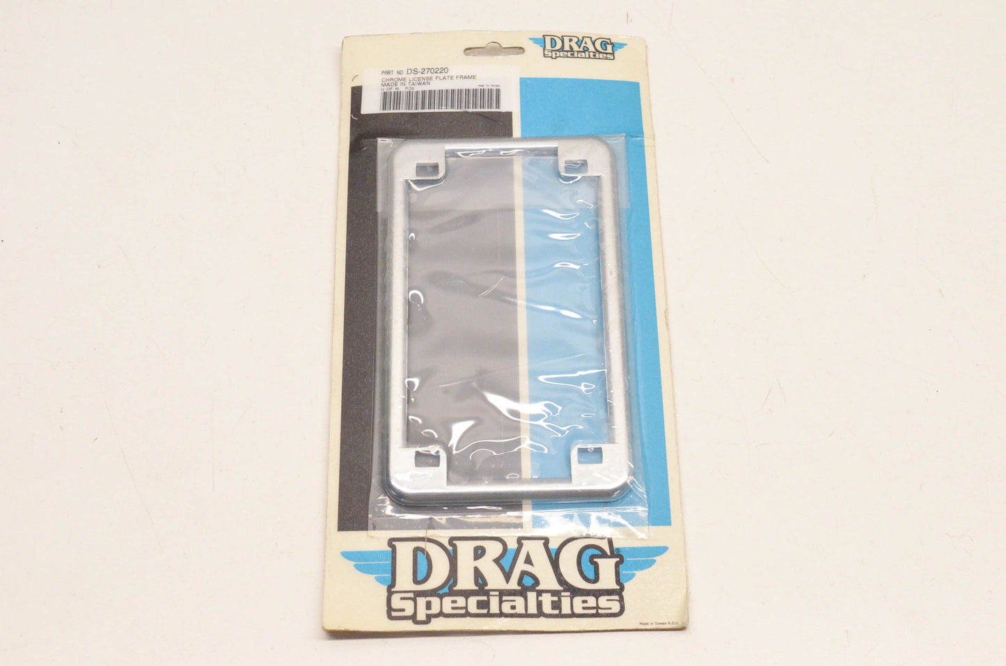 Drag Specialties DS-270220 Chrome License Plate Holder NOS