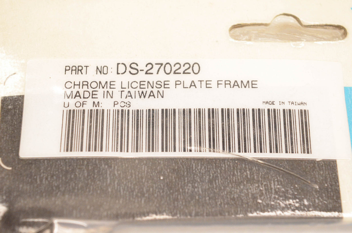 Drag Specialties DS-270220 Chrome License Plate Holder NOS