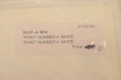 One Industries NUP-4-WH "Phat" Number 4 White NOS