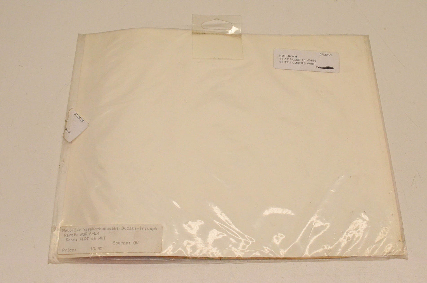 One Industries NUP-6-WH "Phat" Number 6 White NOS