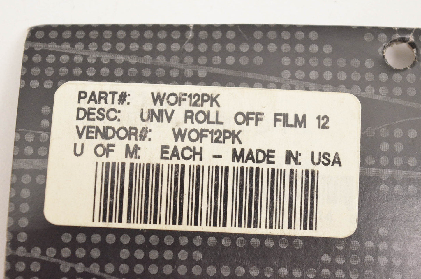 Smith WOF12PK Universal Roll Off Film Qty 12 NOS