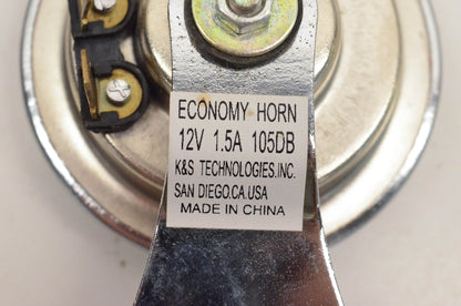 K&S Technologies 11-0101, 110101 Chrome Economy Horn NOS