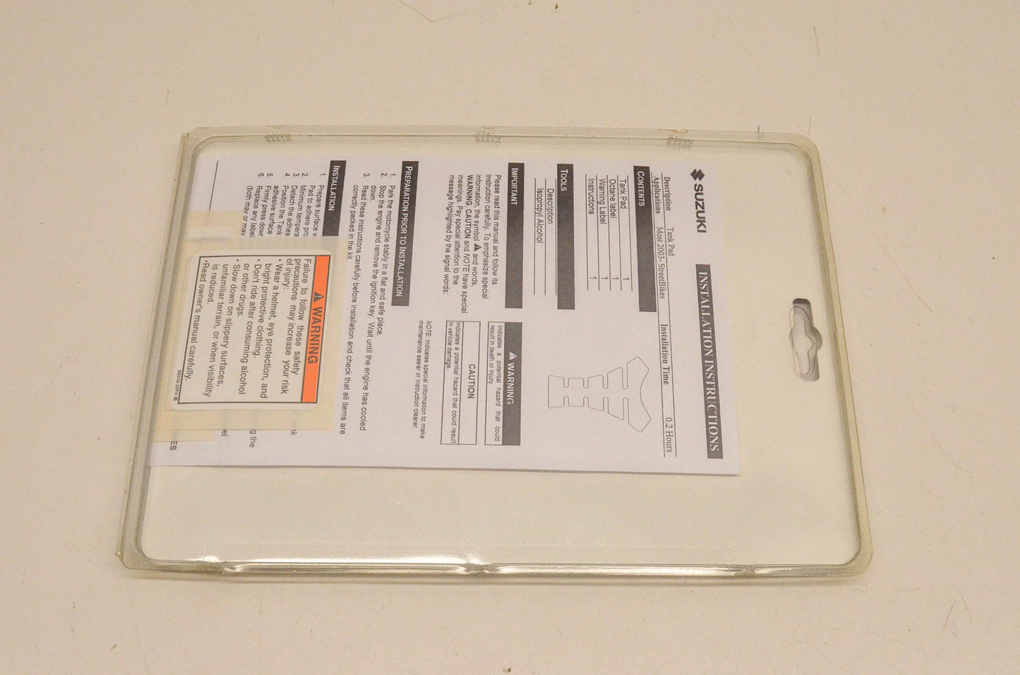 New OEM Suzuki 990A0-64038 GSXR Beacon Tank Pad NOS