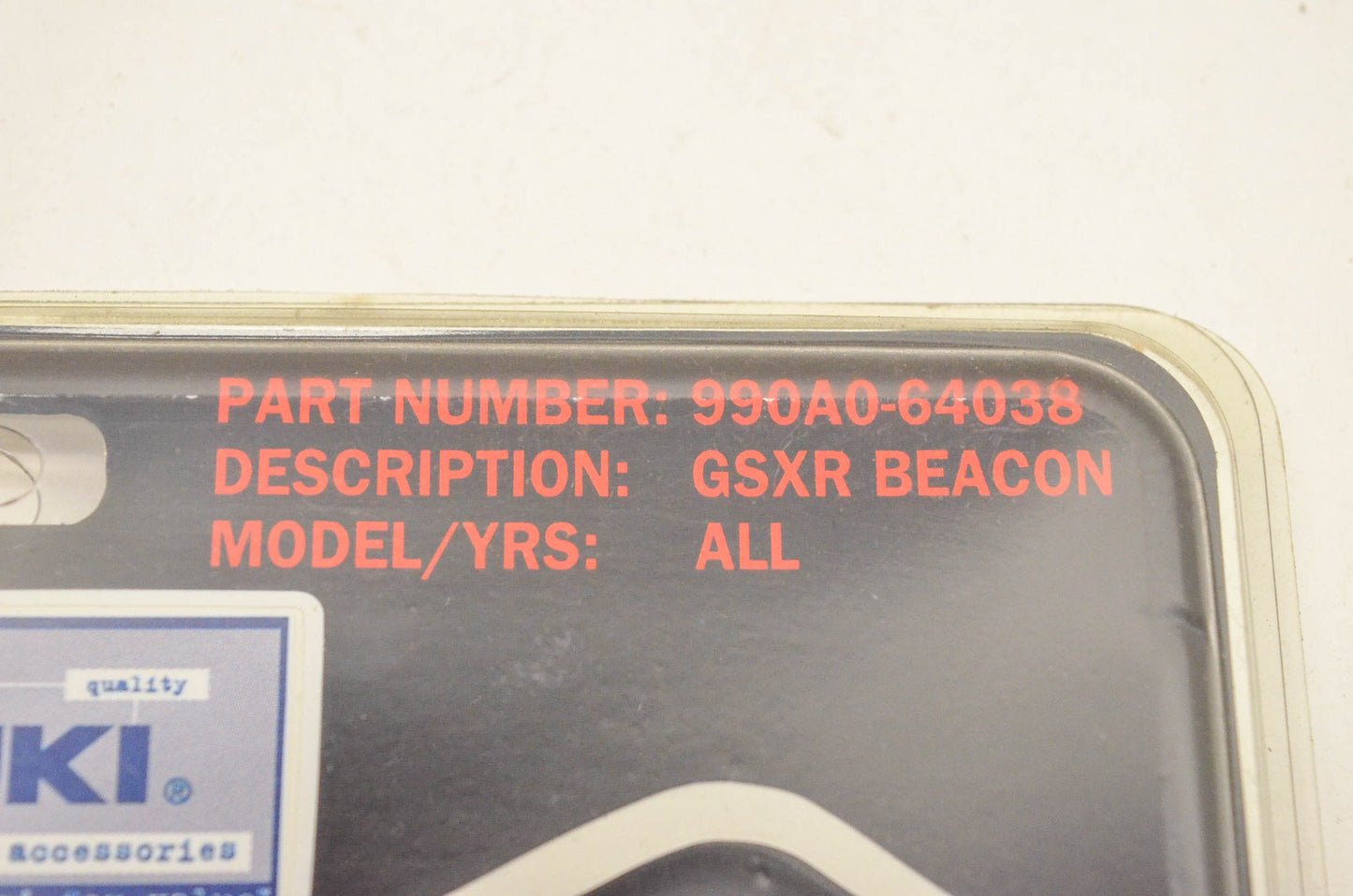 New OEM Suzuki 990A0-64038 GSXR Beacon Tank Pad NOS