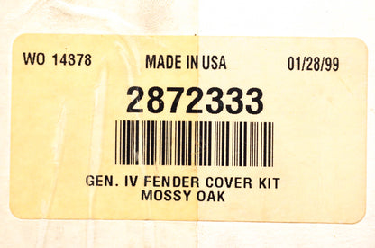 New OEM Polaris 2872333 ATV Fender Cover Kit NOS