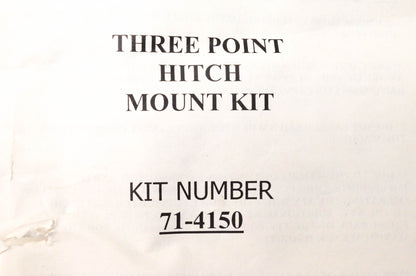 Cycle Country 71-4150 Three Point Mount Kit NOS