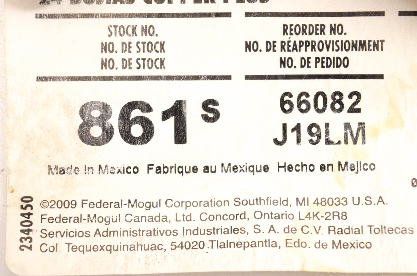 Champion J19LM, 861, 66082 Spark Plug NOS