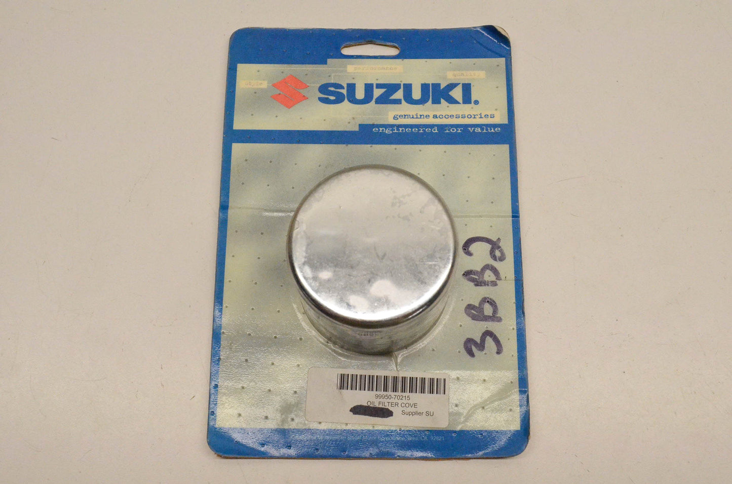 New OEM Suzuki 99950-70215 Oil Filter Cover NOS
