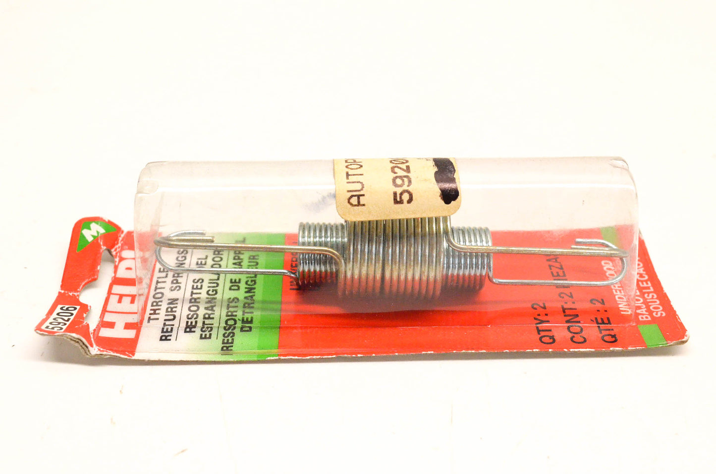 Motormite Help 59206 Throttle Return Springs Qty 2 NOS