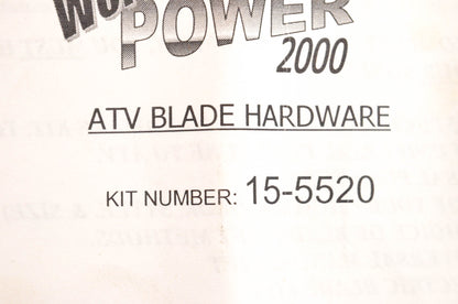 Cycle Country 15-5520 ATV Blade Mount Hardware Kit NOS