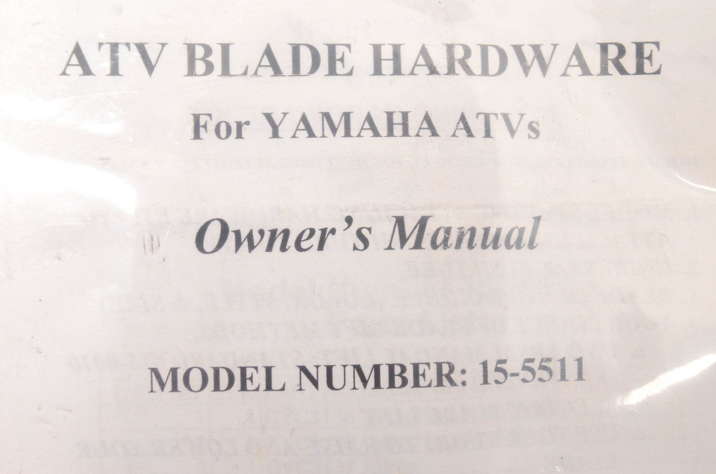 Cycle Country 15-5511 ATV Blade Mount Kit NOS