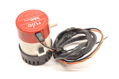 Rule 6645-01-457-6350 360 GPH 12v 2.5a Pump NOS
