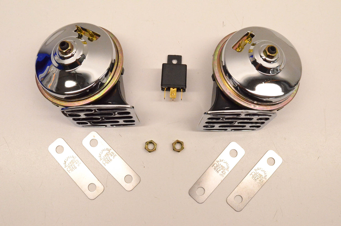 Drag Specialties DS-272128 Chrome Electric Twin Horn Kit NOS