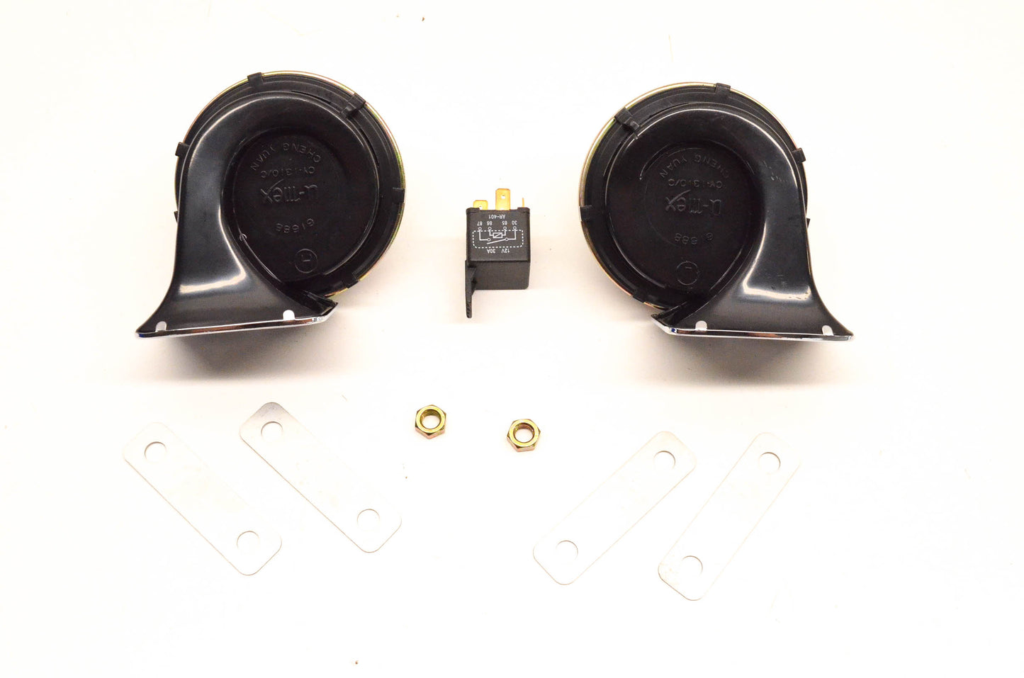 Drag Specialties DS-272128 Chrome Electric Twin Horn Kit NOS