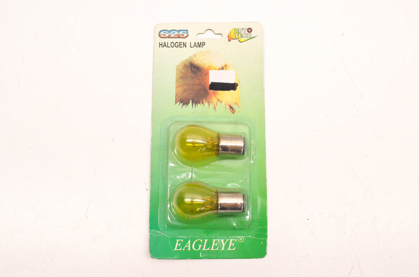 Eagleye Auto Tech S25 Yellow Halogen S25 Bay15D Yellow Bulbs Qty 2 NOS