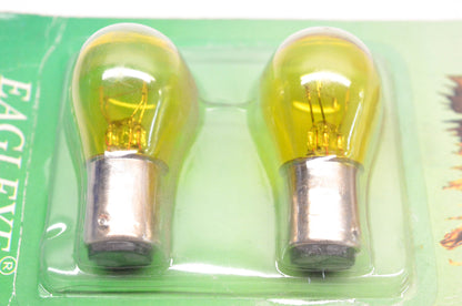 Eagleye Auto Tech S25 Yellow Halogen S25 Bay15D Yellow Bulbs Qty 2 NOS