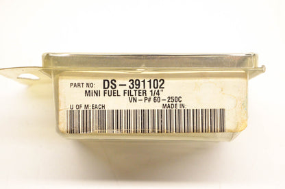 Golan DS-391102, 60-250C Mini 1/4" Fuel Filter NOS