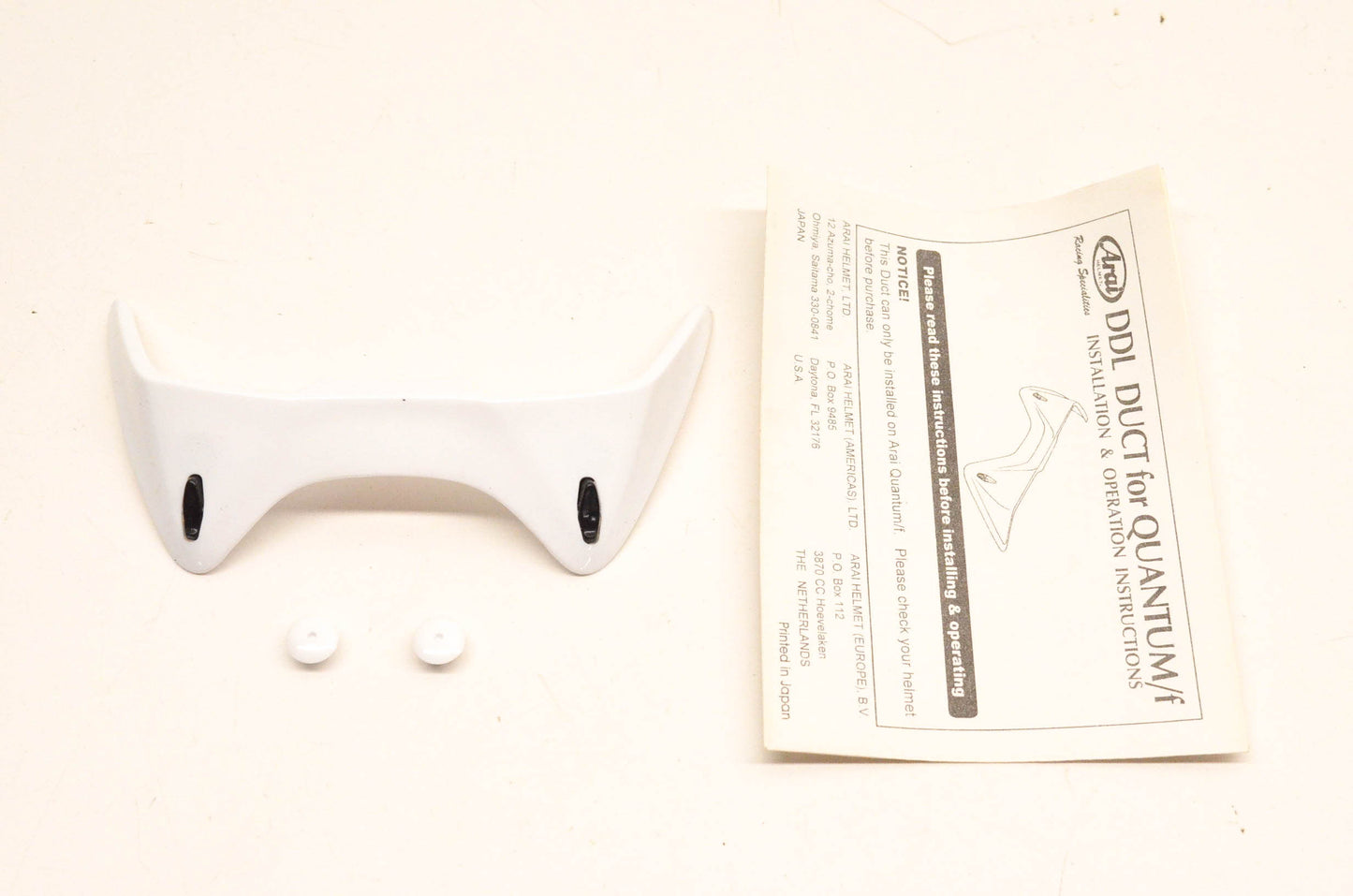 Arai 2970 White DDL Duct NOS