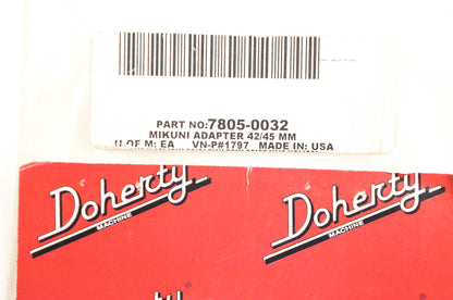 Doherty 7805-0032, 1797 Carburetor Adapter Kit NOS
