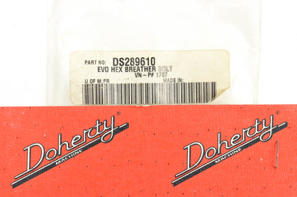 Doherty DS289610, 1707, DS-289610 EVO Hex Breather Bolt Kit NOS