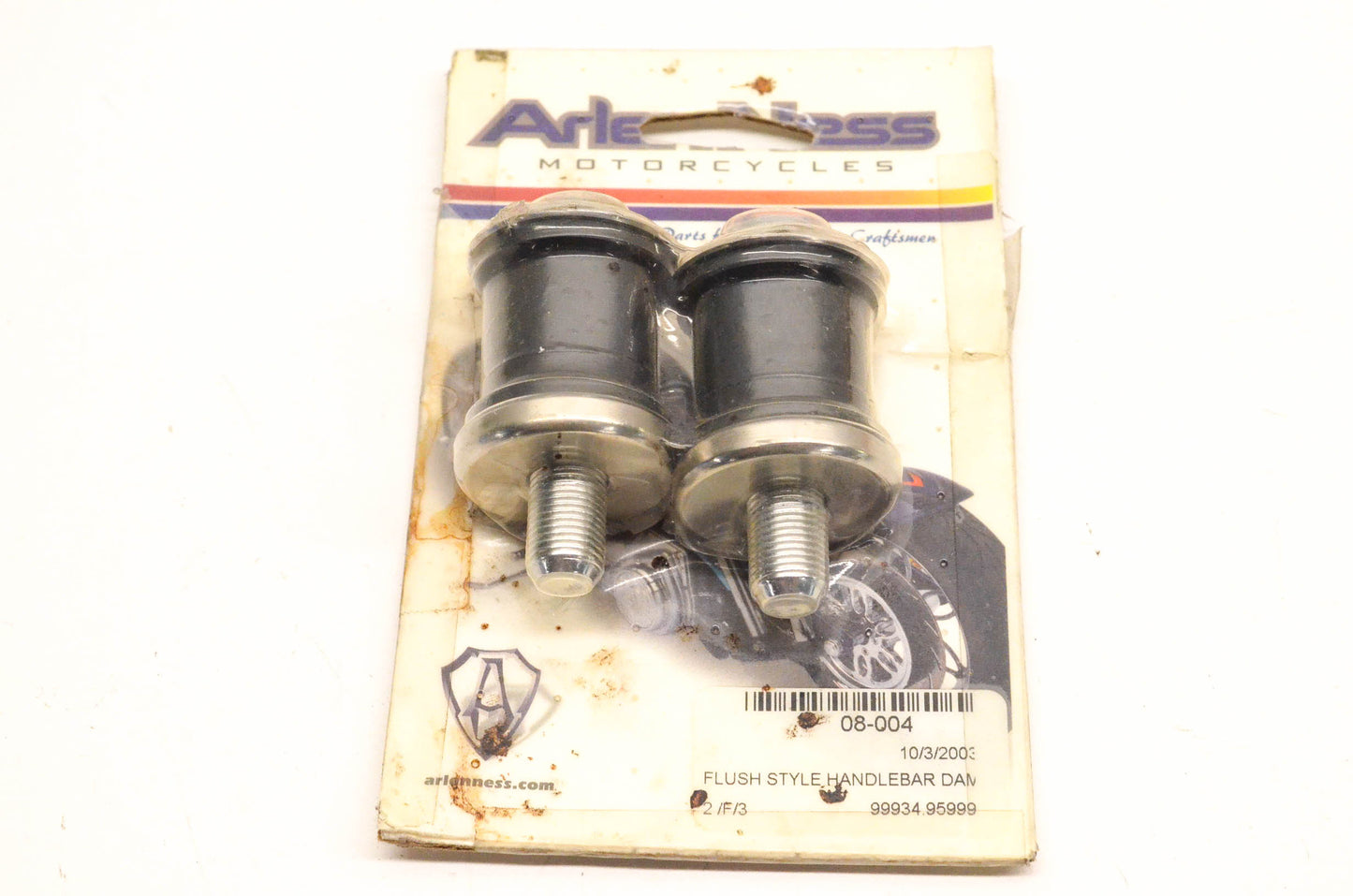 Arlen Ness 08-004, 1611-0498 Flush Fine Bolt Handlebar Dampers Qty 2 NOS