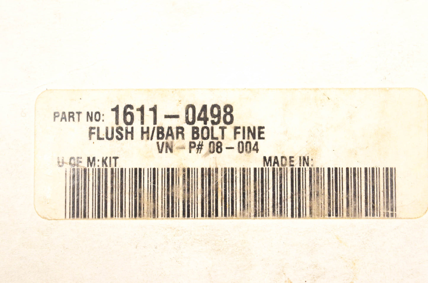 Arlen Ness 08-004, 1611-0498 Flush Fine Bolt Handlebar Dampers Qty 2 NOS