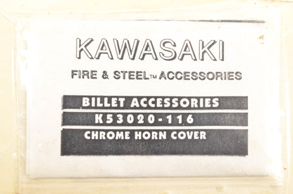 New OEM Kawasaki K53020-116 Billet Chrome Horn Cover NOS
