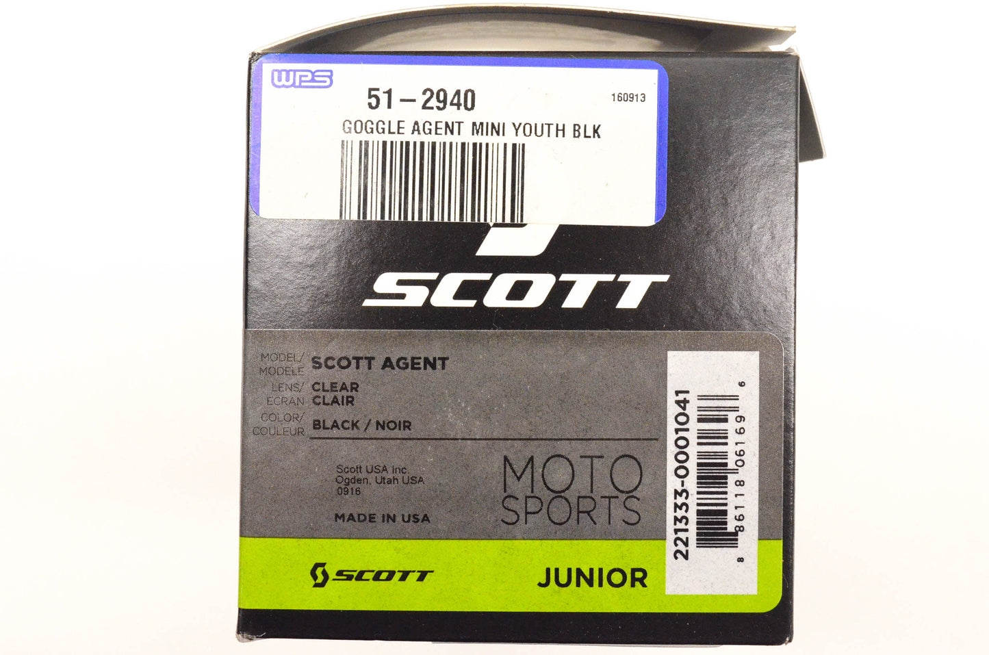 Scott 51-2940 Youth Clear Goggle NOS