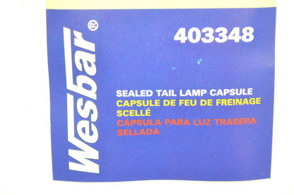Wesbar 403348 Sealed Tail Lamp Capsule NOS