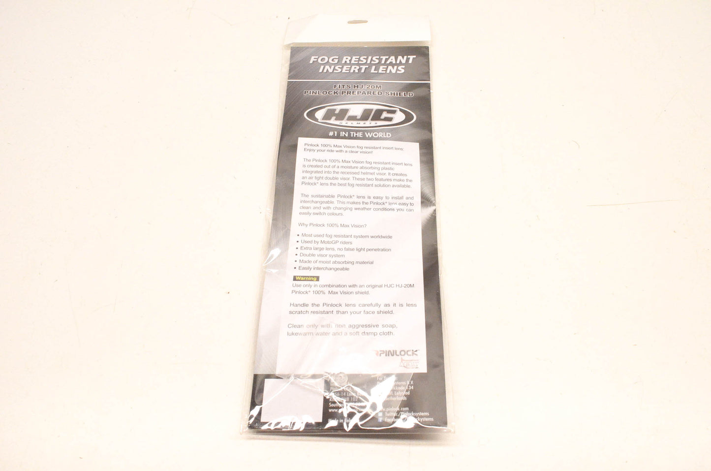 HJ-20M Pinlock Fog Resistant Insert Lens NOS