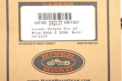 River Road 92137, 09-2137 Large Laredo Gel Palm Gloves NOS
