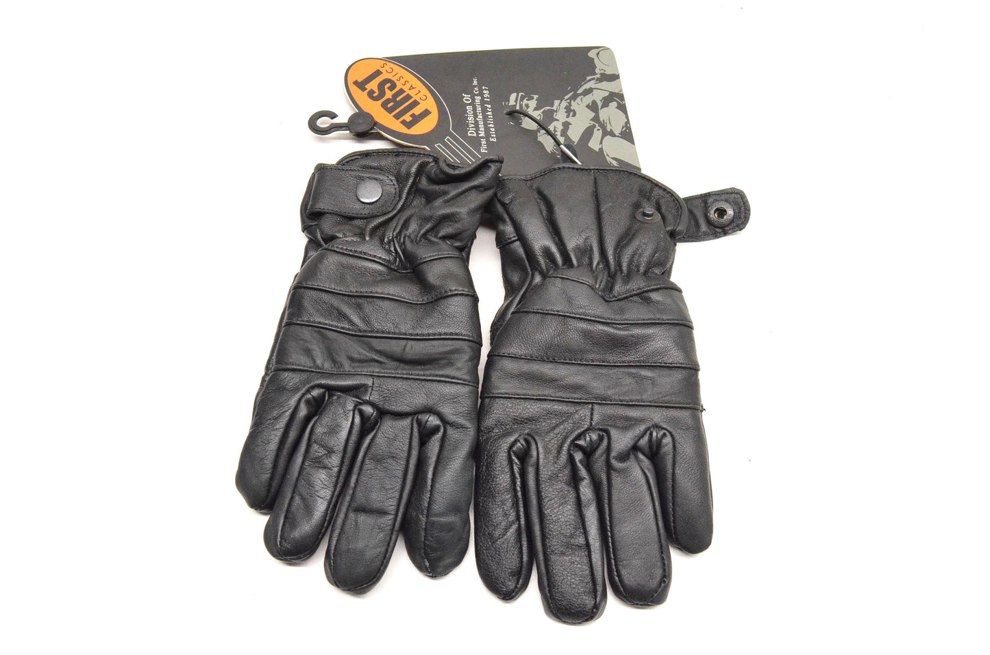 First Classics FI-174-GL Small Black Leather Gloves NOS