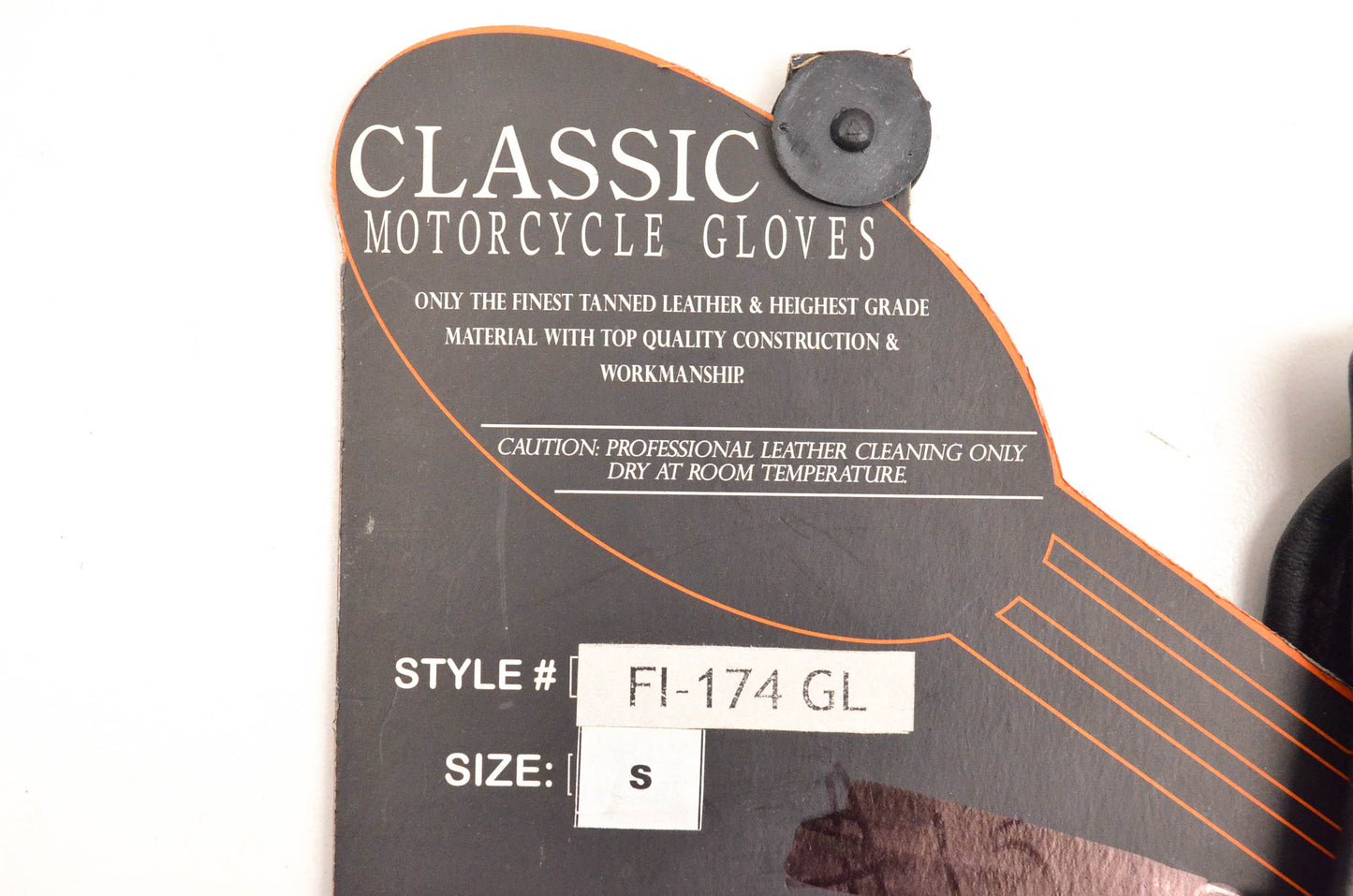 First Classics FI-174-GL Small Black Leather Gloves NOS