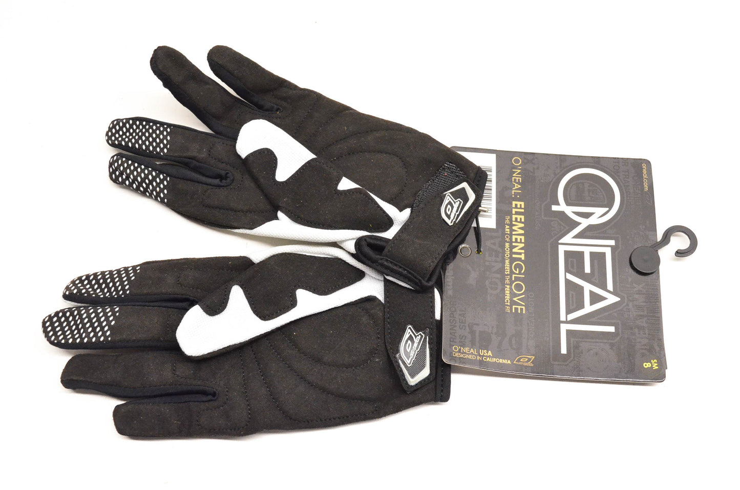 Oneal 0398-208 Small Black Element Gloves NOS