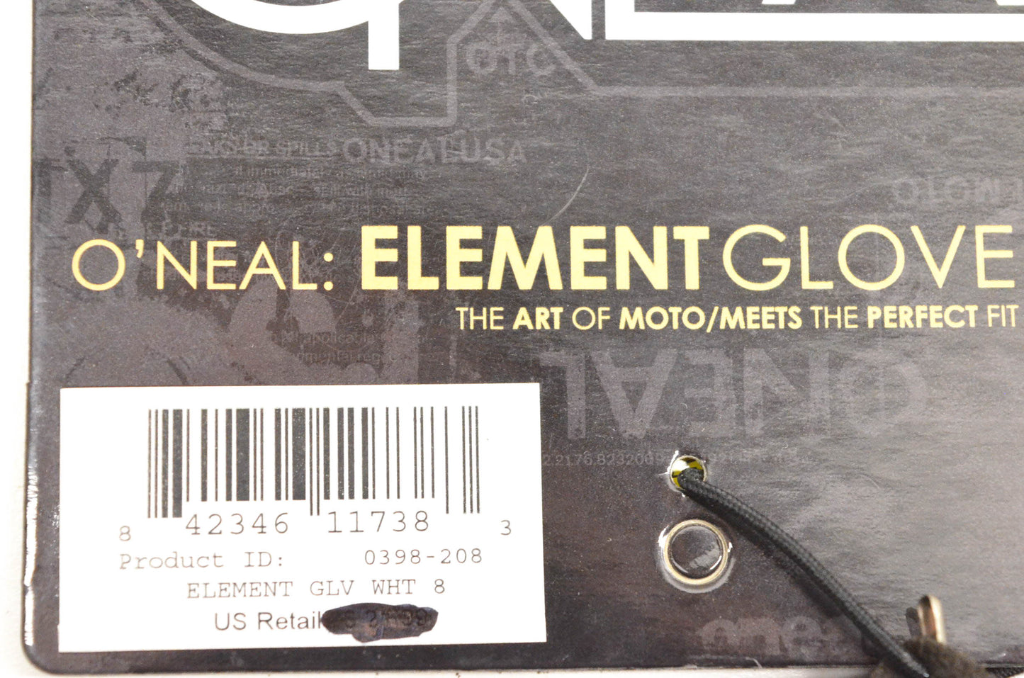 Oneal 0398-208 Small Black Element Gloves NOS