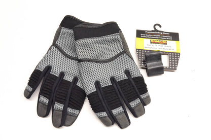 Pro Star 74-79145 Medium Grey/Black Racing Gloves NOS