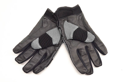 Pro Star 74-79145 Medium Grey/Black Racing Gloves NOS