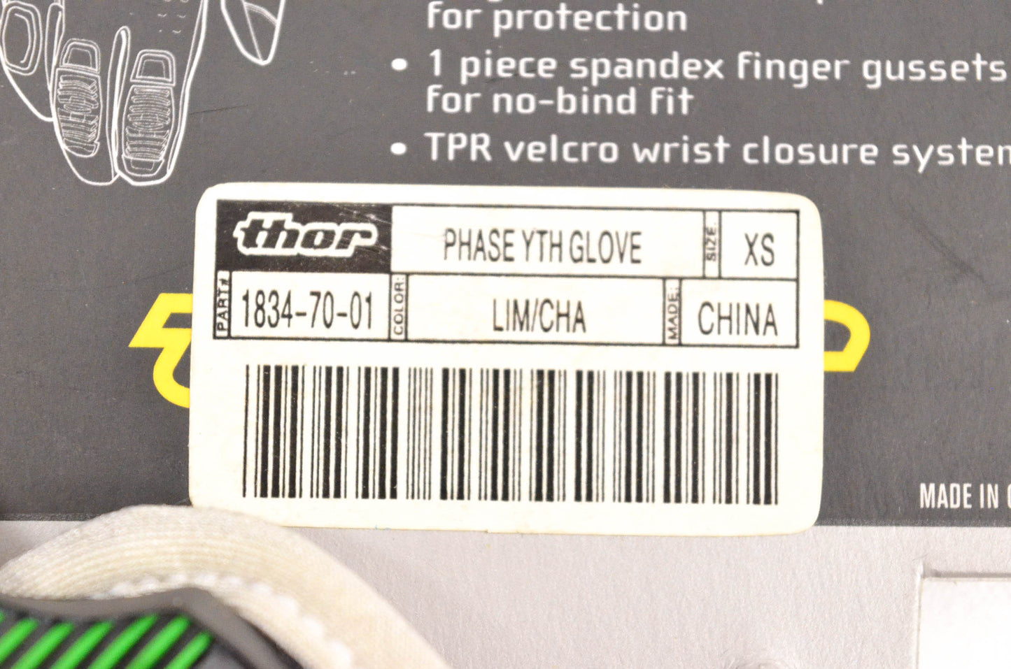 Thor 1834-70-01 Youth Phase Gloves NOS