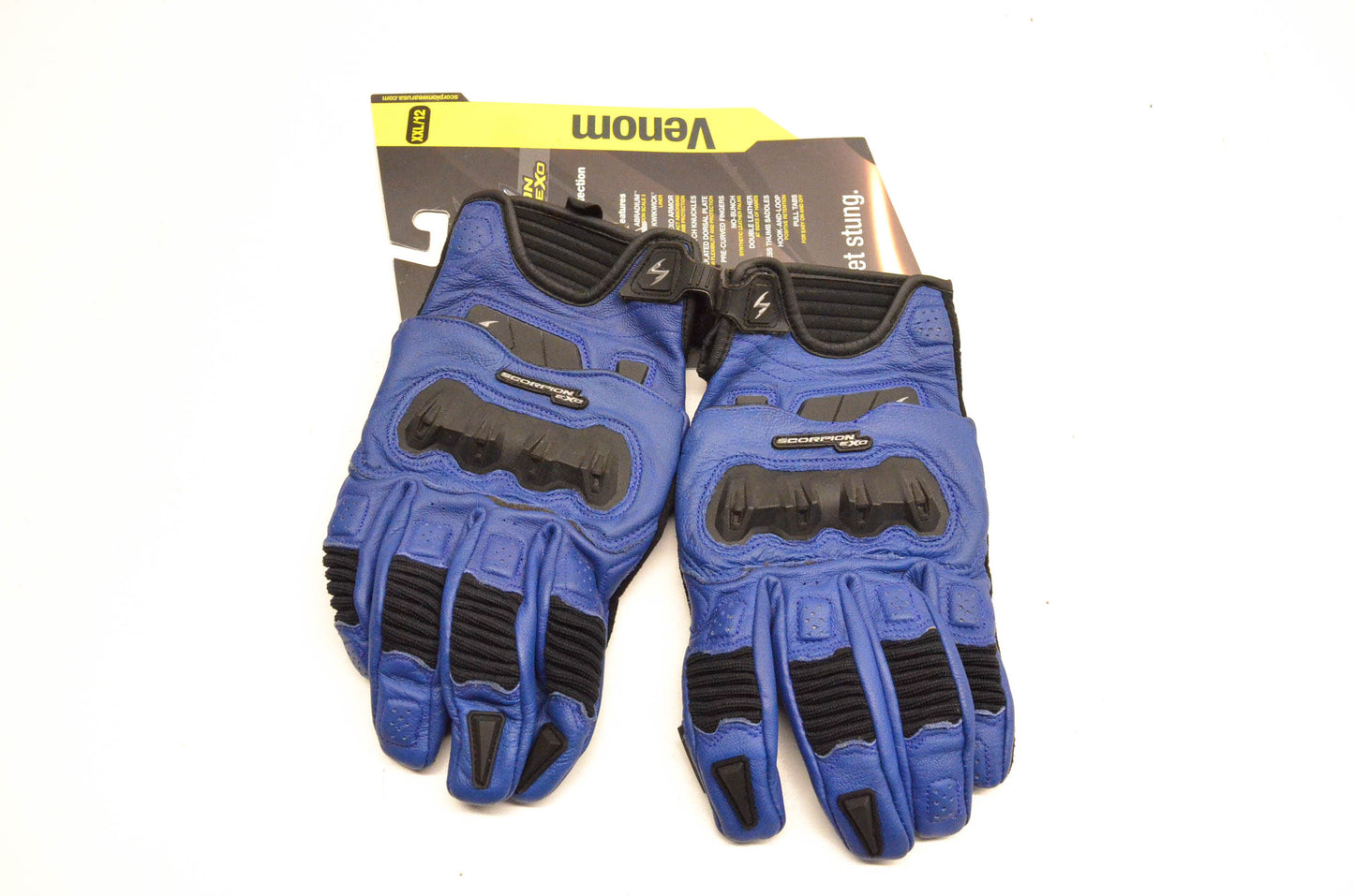 Scorpion 416-009-02-07 Venom Leather Gloves NOS