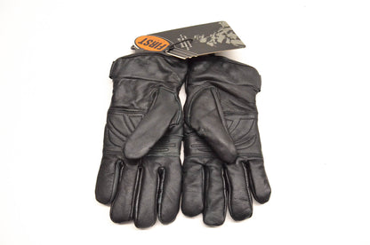 First Classics FI-174-GL Medium Black Leather Gloves NOS