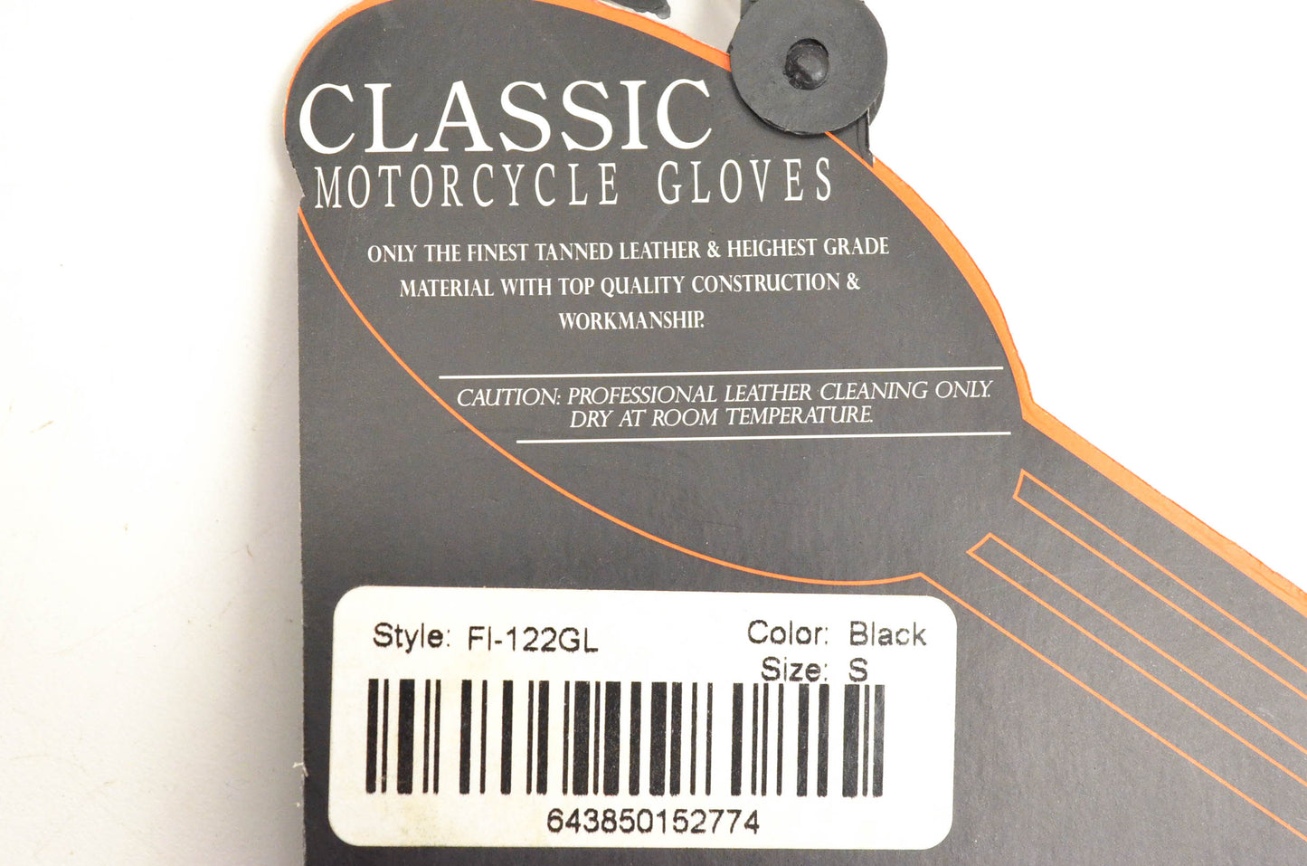 First Classics FI-122GL, FI-122-GL Small Black Leather Gloves NOS